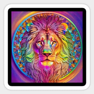 Lion Mandala Sticker